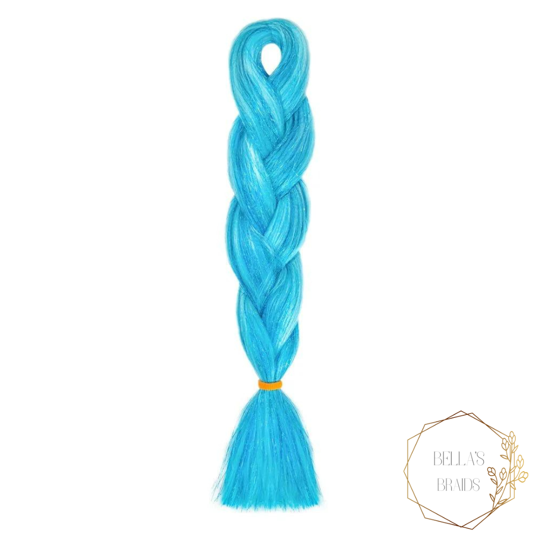 Glitter Jumbo Braid - Blue